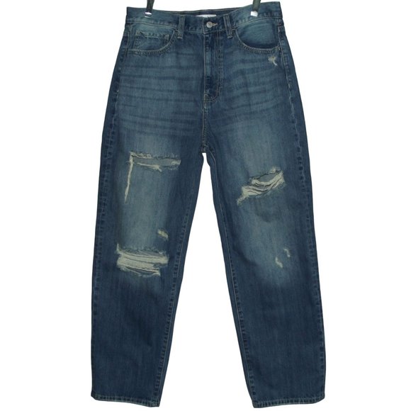 Willow + root Jeans 31 x 29" The Vintage Dad Jean distressed straight leg medium - Picture 1 of 8